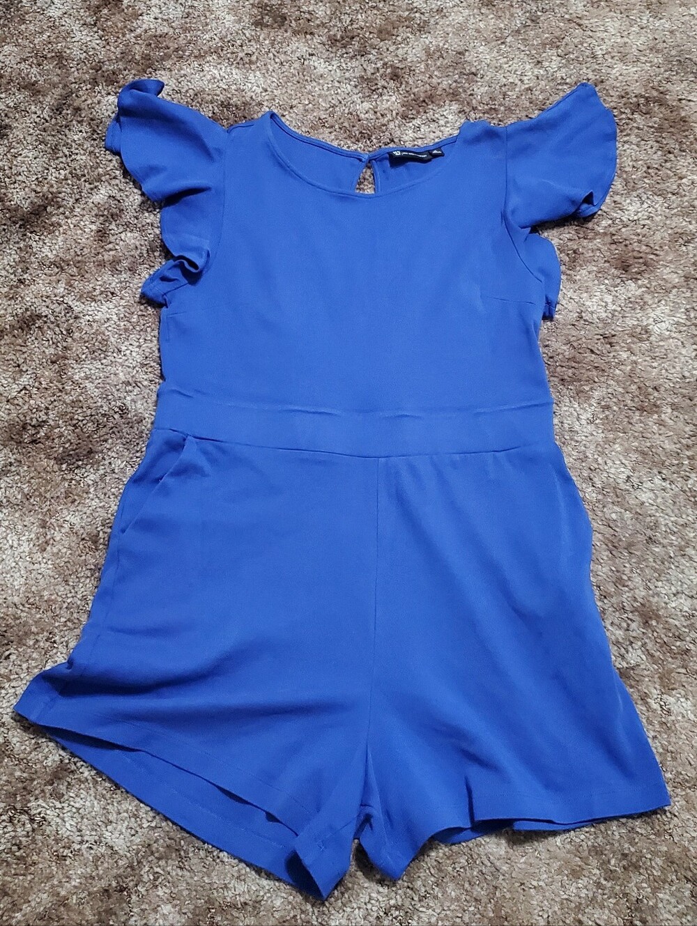 New York & Company Flutter Sleeve Romper